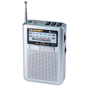 Радиоприемник DEESPI S1204 RE-10 пластик BT/AM/FM/SW/USB/AUX/MicroSD