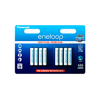 Аккумулятор предзаряженный RTU Panasonic HR03 AAA BL8 NI-MH eneloop 750mAh (8/80/320)