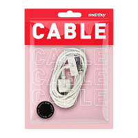 Кабель Smartbuy iK-412n USB (m)-Apple 30pin (m) 1м 1.0A ПВХ белый (1/500)