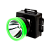 Фонарь налобный Ultraflash LED53762 0.5W 1LED от батареек черный зеленый (1/200)