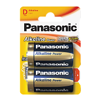 Батарейка Panasonic Alkaline power LR20 D BL2 Alkaline 1.5V (2/24/120) 
