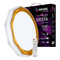 Светильник настенно-потолочный Космос SIESTA Premium 75W 230V LED накладной пульт ДУ (1/5)