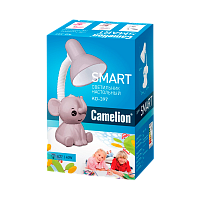 Светильник настольный Camelion KD-397 Слоник 40W 230V E27 на основании серый (1/16)