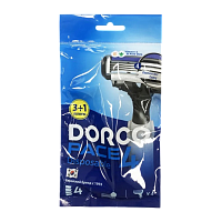 Бритва одноразовая DORCO "PACE4" 4 лезвия 3+1шт. (1/12/24)