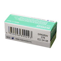 Батарейка SEIZAIKEN 376 (SR626W) Silver Oxide 1.55V (1/10/100/1000)