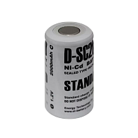 Аккумулятор ET D-SC2000 23.0*43.0, 1.2В, 2000мАч, Ni-CD (1/25/400)