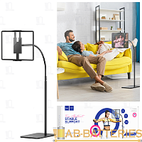 Держатель настольный HOCO PH42 на основании для планшета черный (1/20)