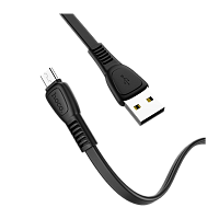 Кабель HOCO X40 USB (m)-microUSB (m) 1м 2.4A TPE черный (1/33/330)