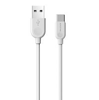Кабель Borofone BX14 USB (m)-Type-C (m) 2м 2.4A ПВХ белый (1/360)