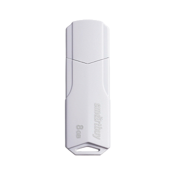 Флеш-накопитель Smartbuy Clue 8GB USB2.0 пластик белый