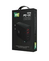 Сетевое З/У MORE CHOICE NC95 2USB+2Type-C 3.0A 65W PD3.0 черный (1/50/200)