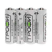Батарейка Трофи Eco LR6 AA Shrink 4 Alkaline 1.5V (4/60/720/21600)