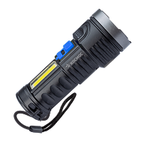 Фонарь универсальный Космос 115Lit 3W LED+COB от аккумулятора IP53 4 режима черный (1/48/96)