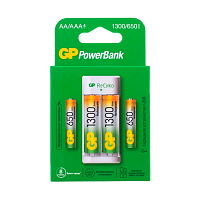 З/У для аккумуляторов GP E211130/65-2CRB4/12 AA/AAA Ni-MH 2 слота +2AA 1300mAh/2AAA 650mAh (1/12)