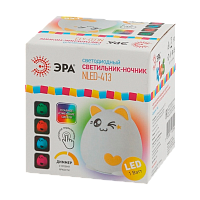 Ночник ЭРА NLED-413 1W 220V на основании рег.ярк./цвета желтый (1/30/60)
