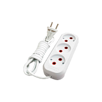 Удлинитель SPARK LUX 310 3р.Б/З 16A 5.0м белый (1/48)
