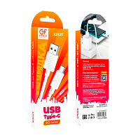 Кабель GFPower X31UT USB (m)-Type-C (m) 1м 3.0A ПВХ белый (1/30/420)