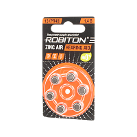 Батарейка Robiton ZA13 BL6 Zinc Air 1.45V (6/60/1800)