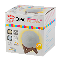 Ночник ЭРА NLED-491 6LED 1W 220V на основании рег.ярк./цвета белый (1/12)