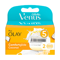 Сменные кассеты Gillette "Venus&OLAY" 5 лезвий 2шт. (цена за 1 шт) (2/20) 