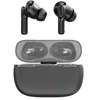 Наушники внутриканальные GoPower MetalCase bluetooth 5.4 с микр. ANC+ENC черный графит (1/50)