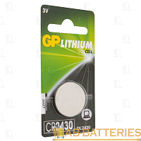 Батарейка GP CR2430 BL1 Lithium 3V (1/10/100/900) R 