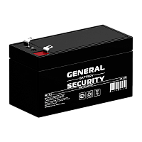 Аккумулятор свинцово-кислотный GENERAL SECURITY GSL1.2-12 12V 1.2Ah