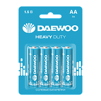 Батарейка Daewoo R6 AA BL4 Heavy Duty 1.5V (4/40/960)