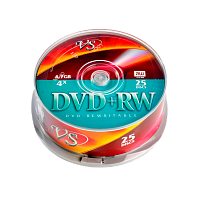 Диск DVD+RW VS 4.7GB 4x 25шт. bulk (25/250)