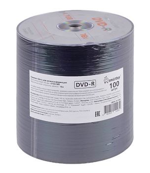 Диск DVD-R Smartbuy 4.7GB 4x 100шт. Б/УП (100/600)