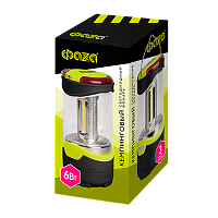Фонарь туристический Фаzа CF2-L6W 6W 3LED от аккумулятора 3 режима зеленый (1/12/24)