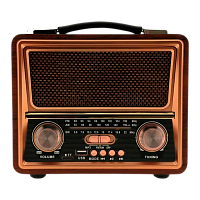 Радиоприемник DEESPI S1219 RE-09 пластик BT/AM/FM/SW/USB/AUX/MicroSD РЕТРО-стиль