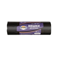 Мешки для мусора Aviora 160л 30мкм ПВД 10шт. черный (1/15)