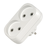 Разветвитель Makel 2р.Б/З белый 10030 (1/20)