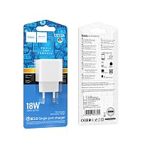 Сетевое З/У HOCO CS12A 1USB 3.0A 18W QC3.0 белый (1/28/168) 