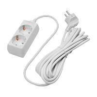 Удлинитель Volsten 2р.С/З 10A 5.0м ПВС 3x0.75мм² IP20 белый (1/30)