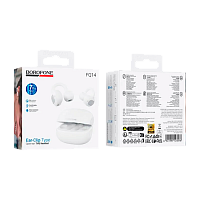 Наушники внутриканальные Borofone FQ14 bluetooth 5.4 с микр. белый (1/14/84)
