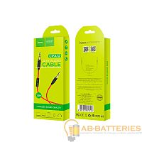 Кабель AUX HOCO UPA12 Jack 3.5mm (m)-Jack 3.5mm (m) 1м силикон красный (1/30/300) 