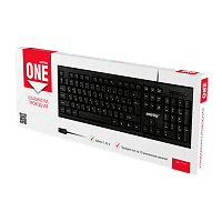 Клавиатура проводная Smartbuy 115 ONE классическая USB 1.5м черный (1/20)