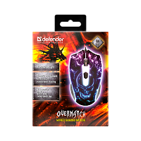 Мышь проводная Defender GM-069 Overmatch игровая USB фиолетовый (1/40)
