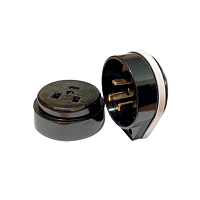 Разъем печной Прогресс о/у  карболитовый  с/з 380В черный  (1/6/72)