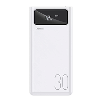 Внешний аккумулятор Remax RPP-112 30000mAh 2.0A 4USB/Lightning/Type-C белый (1/27)