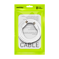 Кабель Smartbuy K-TV231-125 TV (m)-TV (f) 1.8м силикон серый (1/125)