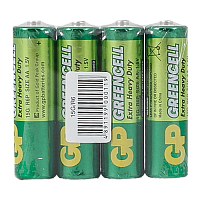 Батарейка GP GreenCell R6 AA Shrink 4 Heavy Duty 1.5V (4/40/200/1000)