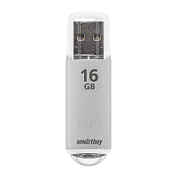Флеш-накопитель Smartbuy V-Cut 16GB USB2.0 пластик серебряный