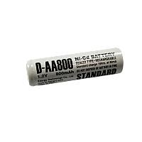 Аккумулятор ET D-AA800 14.5*48.5, 1.2В, 800мАч, Ni-CD (1/50/600)