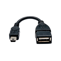 Переходник Atcom USB (f)-miniUSB (m) 0.1м ПВХ черный (1/100/1000)