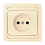 Розетка Makel Mimoza 1гн. 16A кремовый 25022