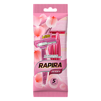 Бритва одноразовая Rapira "Berry" 2 лезвия 5шт. (1/24)