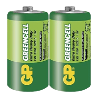 Батарейка GP GreenCell R20 D Shrink 2 Heavy Duty 1.5V (2/20/200) R